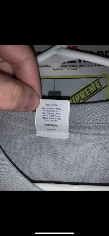 Asspizza x Supreme Silver Triple Box Logo Tee gallery