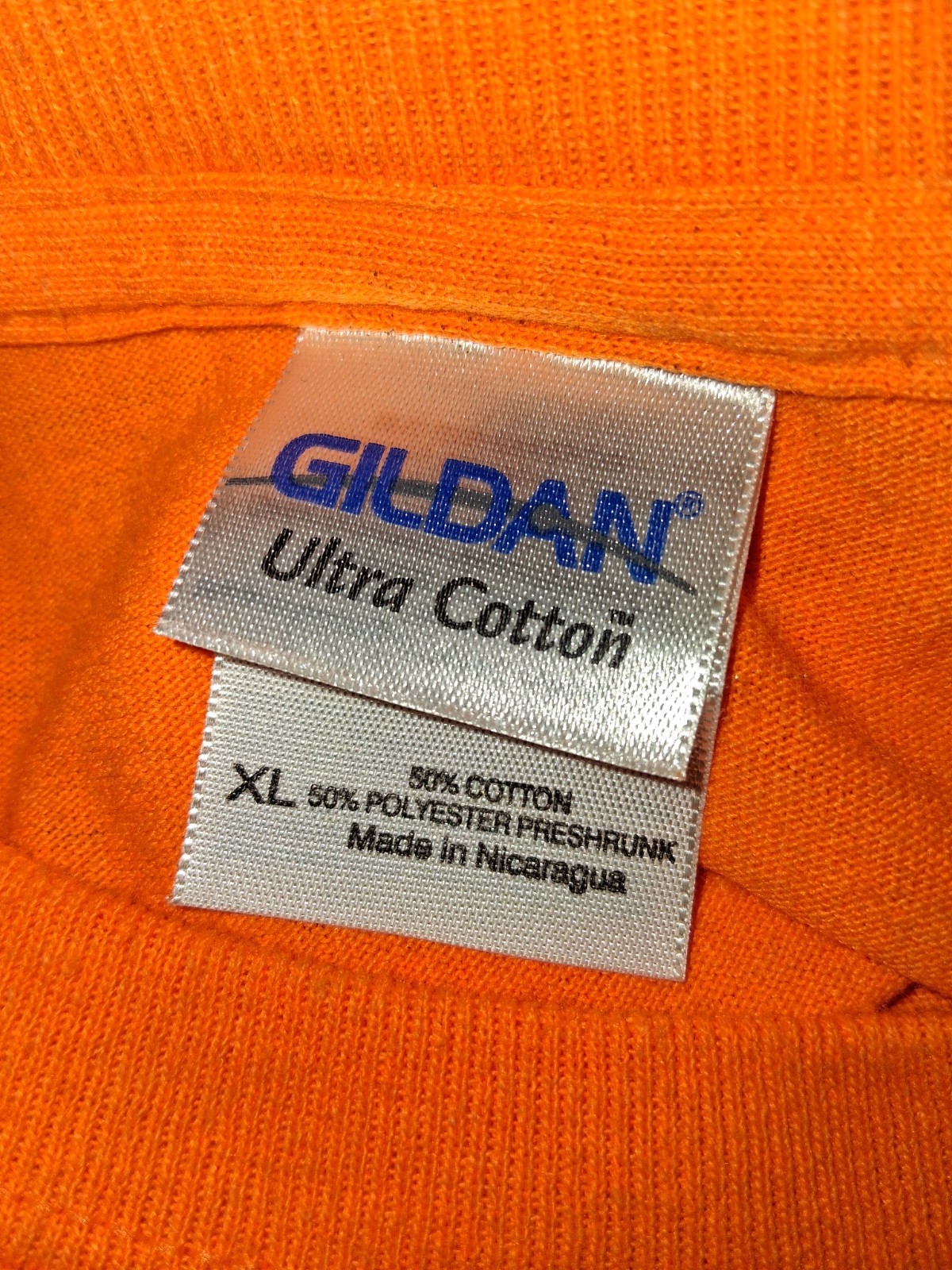 Mondelez International Orange Work Employee Tee Gildan Double Sided Graphic XL gallery