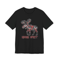 Moose Spirit Native American Formline Art T-Shirt | Animal Graphic Tee Shirt