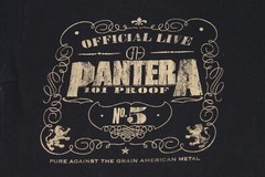 2013 Pantera Shirt Official Live: 101 Proof Glam Metal Band Men’s Tee Medium