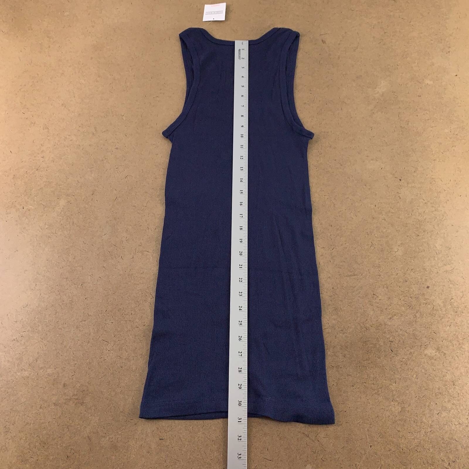 Andrew Scott Mens Undershirt T-Shirt Blue Scoop Neck Sleeveless Ribbed XL New gallery