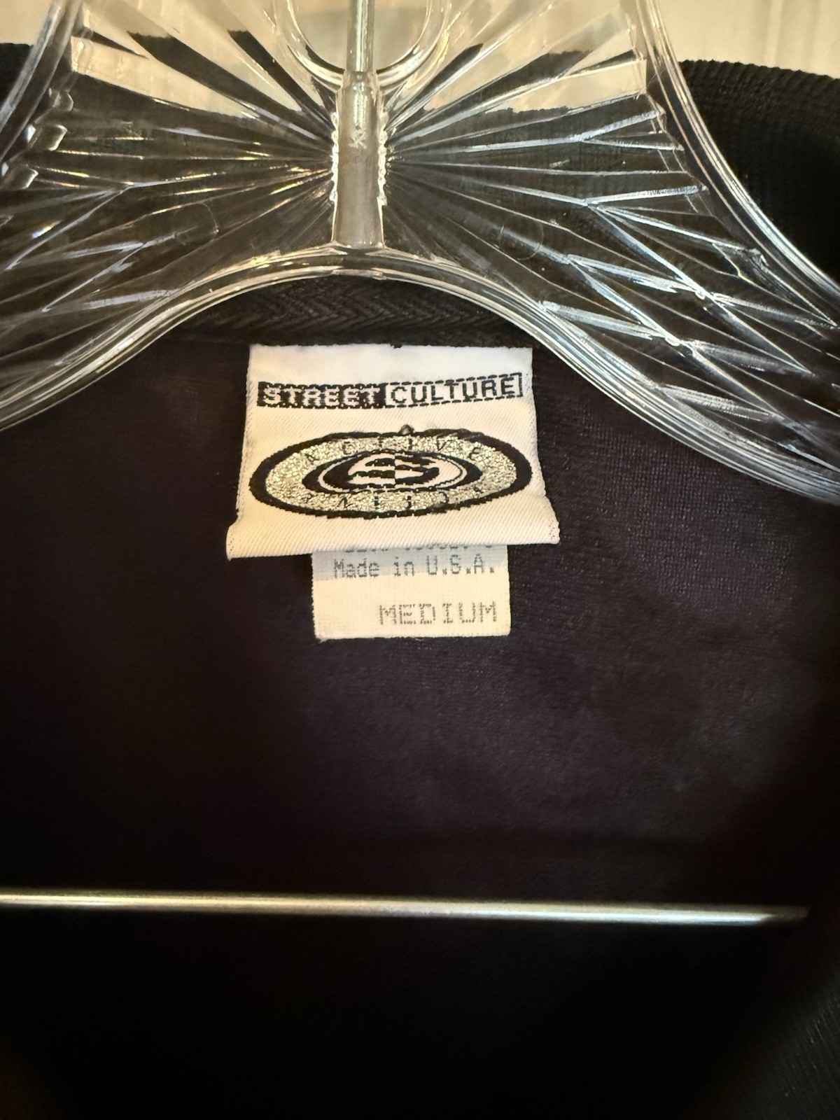 Street Culture Y2K Satin Zip Front Shirt Medium gallery