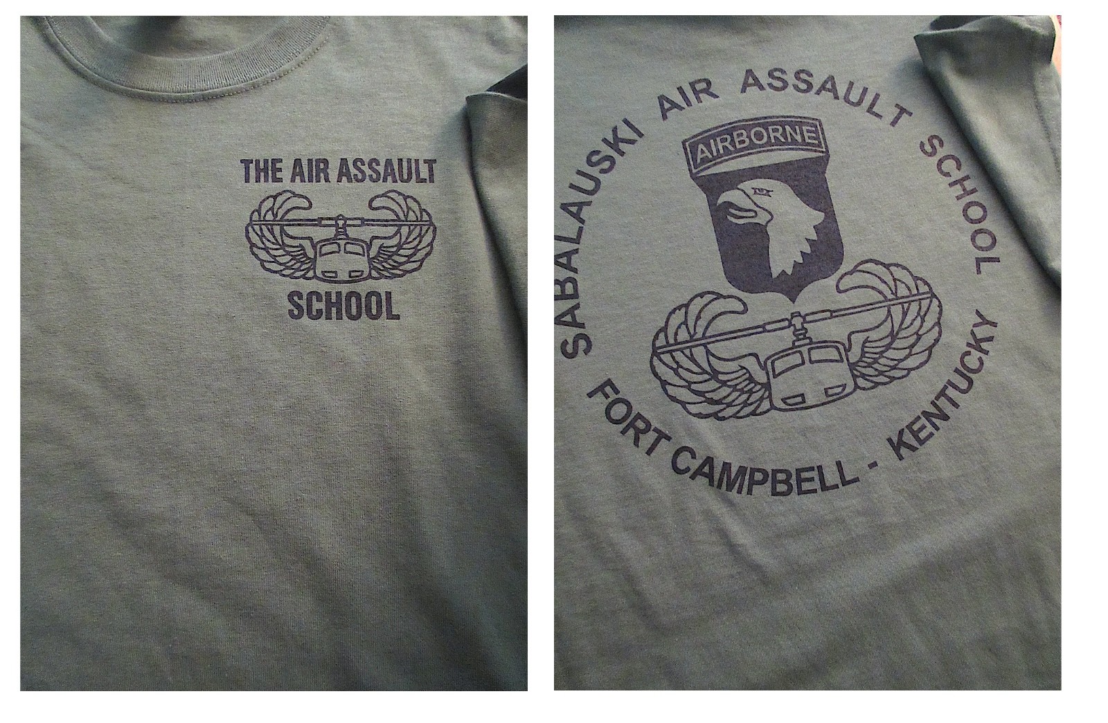 AIR ASSAULT 101 Airborne School SABALAUSKI T-Shirt Large Ft Campbell Kentucky US gallery
