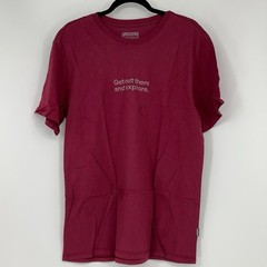 NEW Florence Marine X Men’s Medium GOTAE Organic Maroon Short Sleeve Tee M4-2