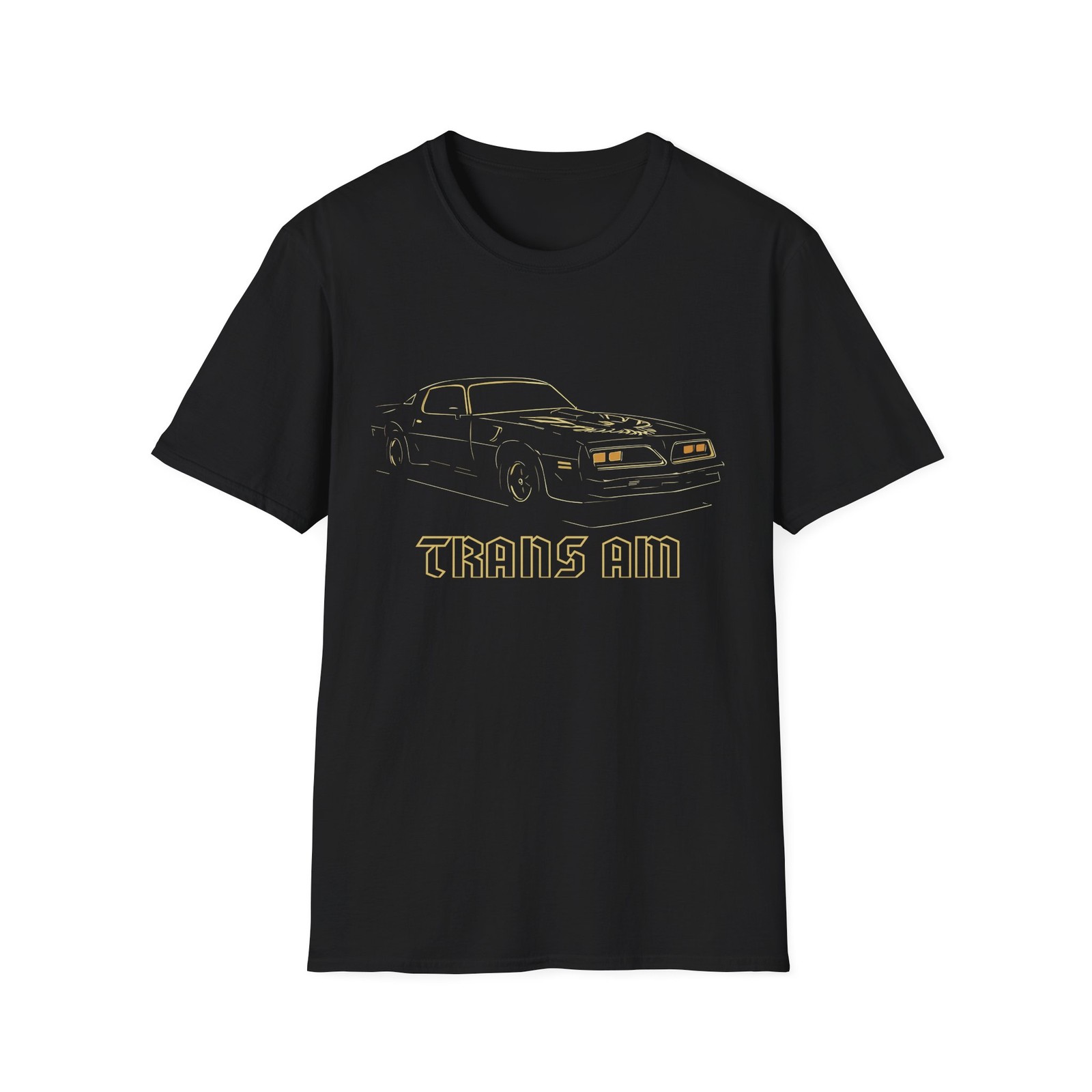 1978 Trans Am Firebird Shirt – Smokey & the Bandit Gold Outline Muscle Tee gallery