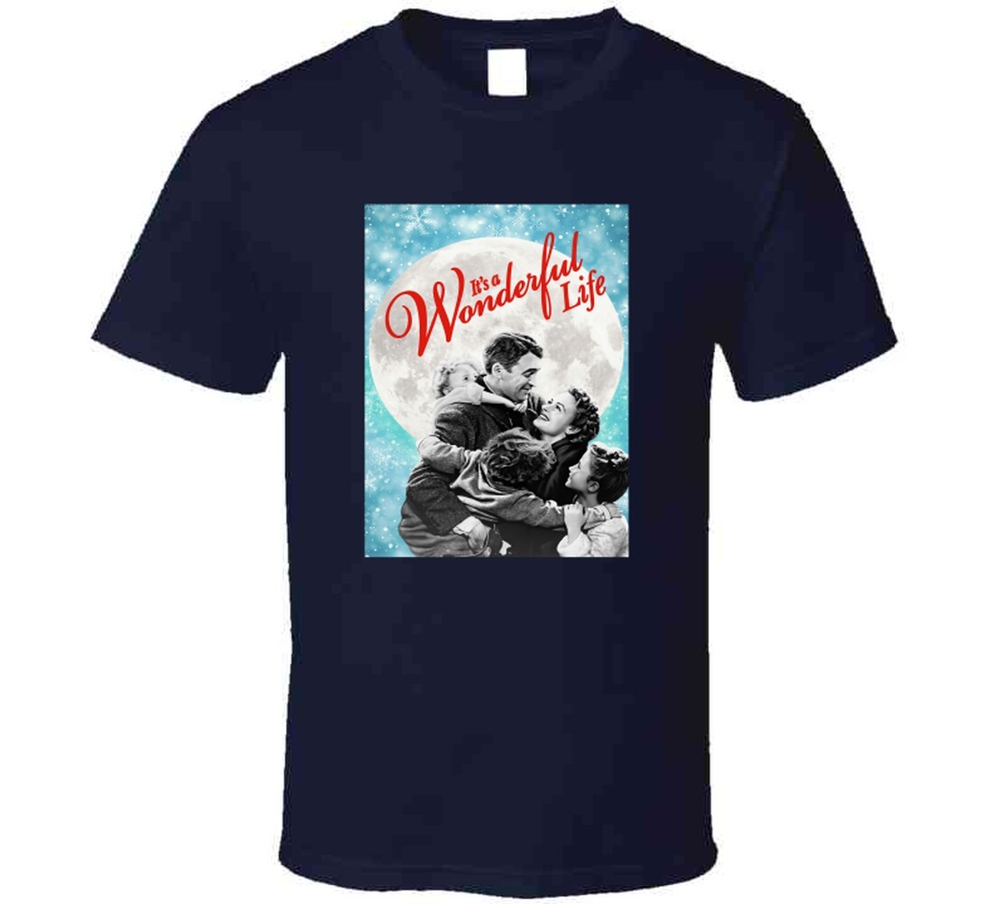 It's A Wonderful Life Tee Classic Holiday Movie T Shirt gallery