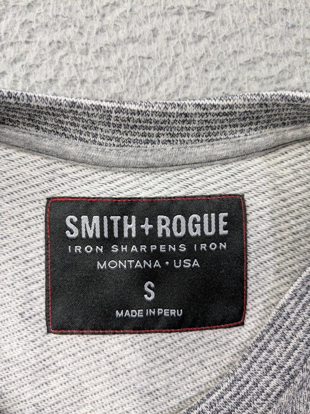 Smith and Rogue Shirt Small Sweatshirt Style Long Sleeve Gray Western Pullover gallery