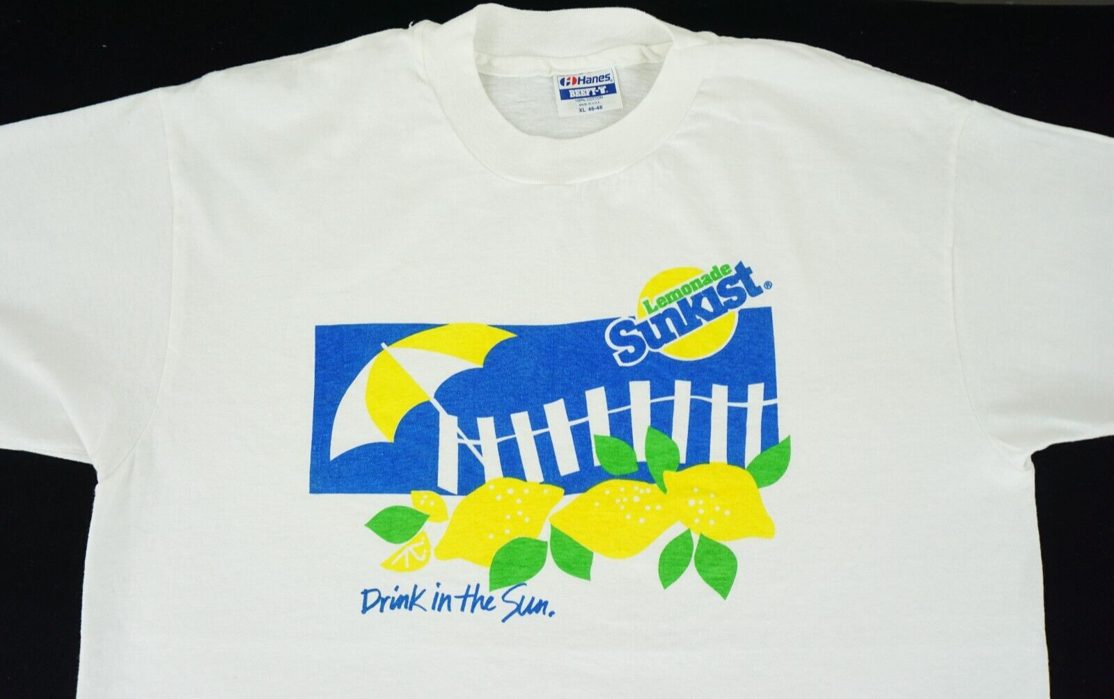 Vintage Hanes Beefy T Lemonade Sunkist shirt tagged XL snacks soft drinks gallery