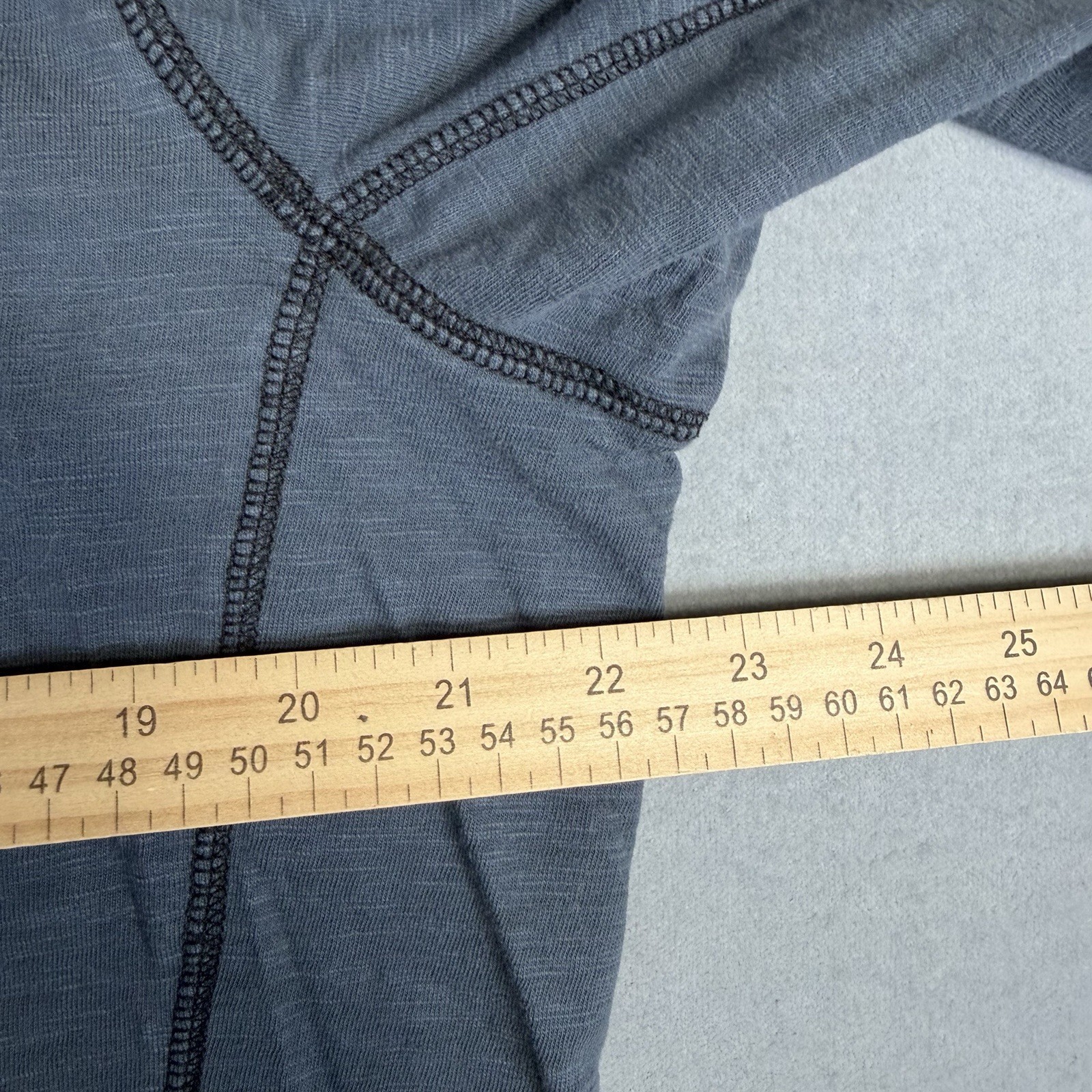 Carbon 2 Cobalt Henley Shirt Mens Large Gray Long Sleeve Button Pullover gallery