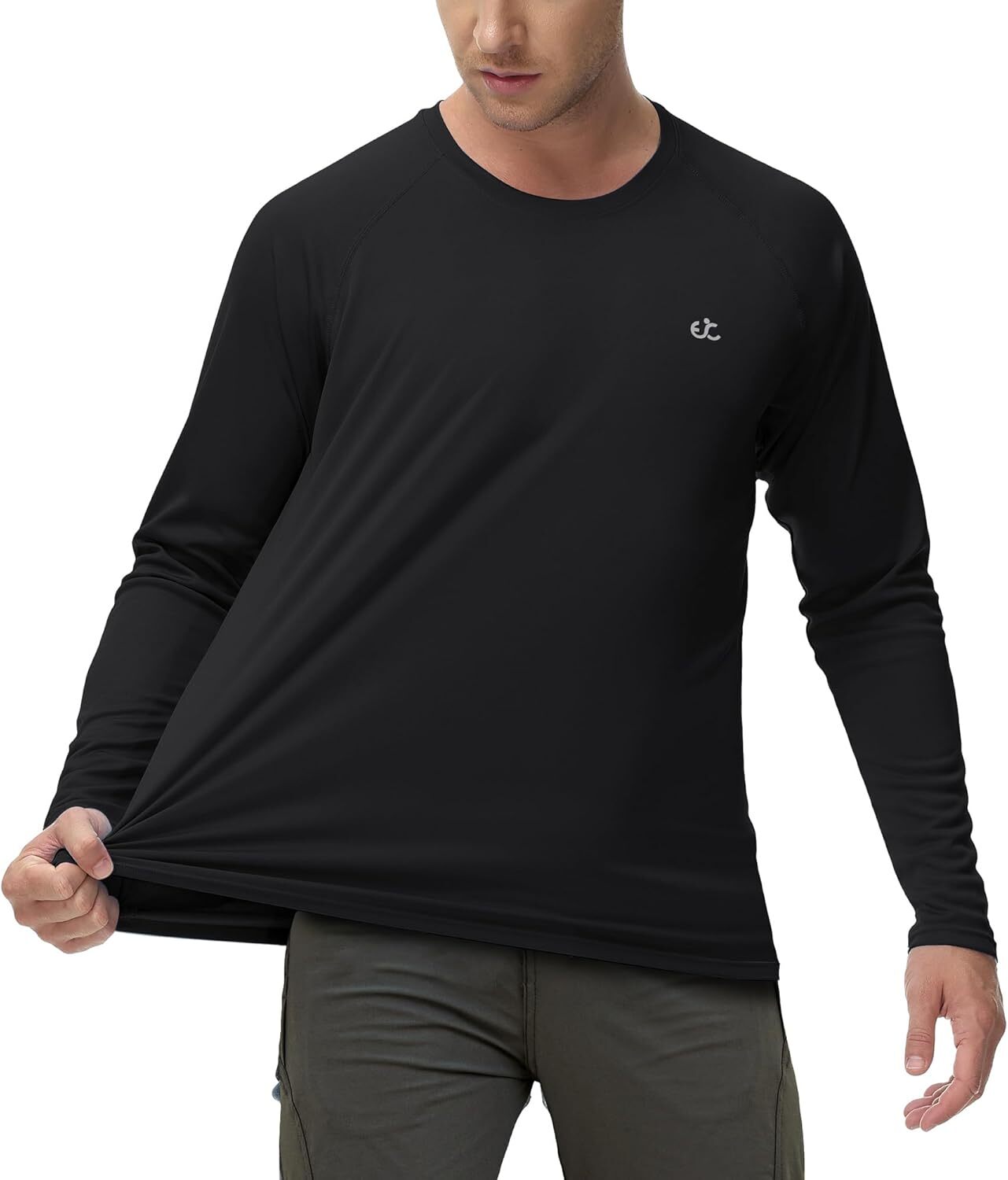 Men's UPF 50+ Quick-Dry Rash Guard Long Sleeve Swim Fishing Shirt gallery