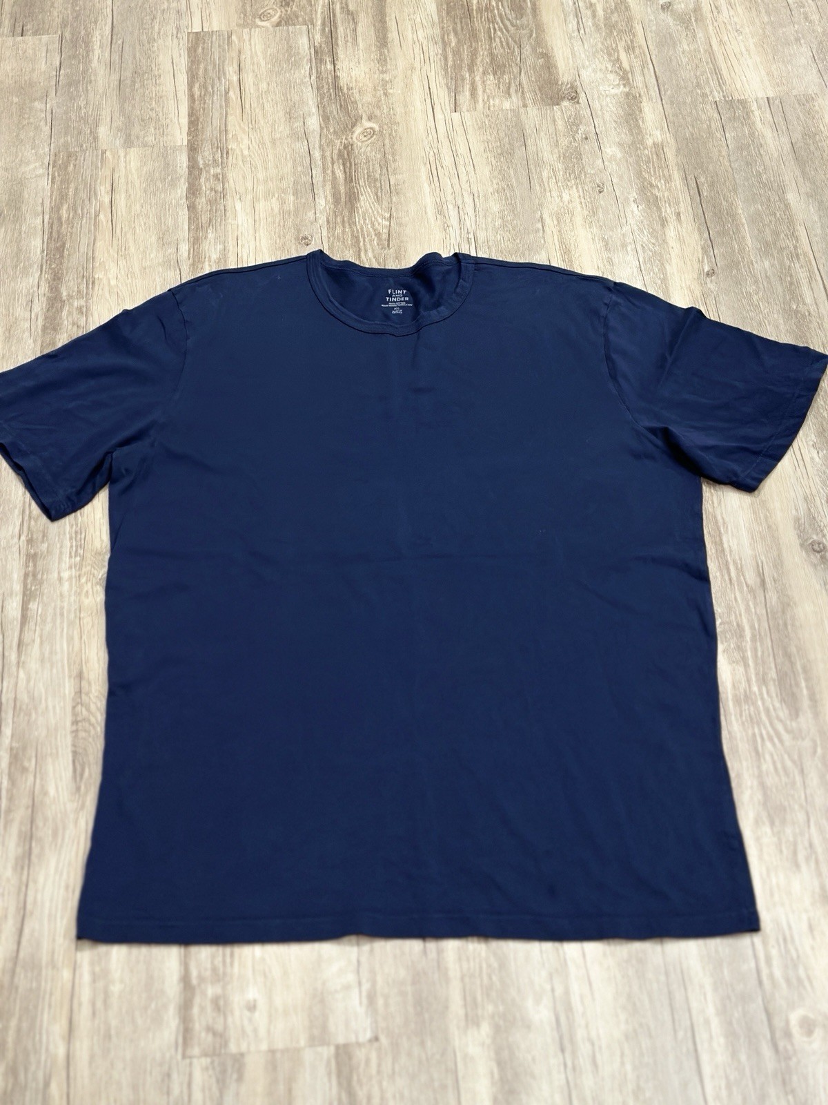 Flint & Tinder Men’s Supima Cotton Crewneck Tee (lot Of 3 ) Size XL Black / Blue gallery