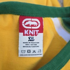 Y2K Ecko Unltd Shirt Size XL Yellow