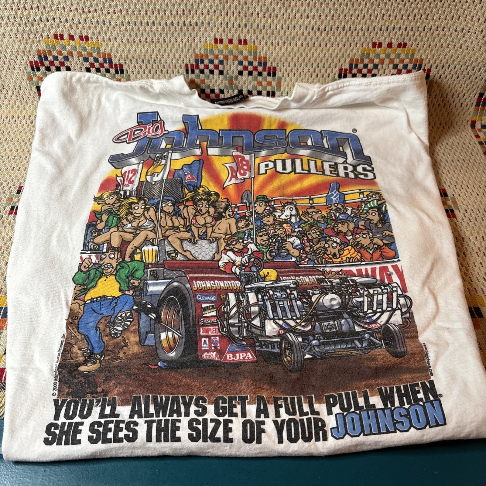 Big Johnson T-Shirt Size Extra Large XL Pullers Pull On This Tractor Vintage gallery