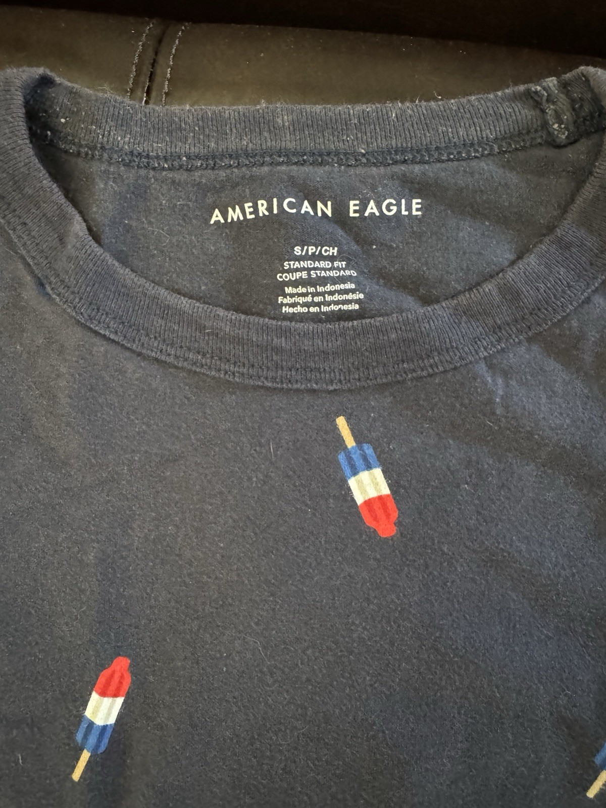 American Eagle Men’s Small Blue Shirt Bomb Pop Tee gallery