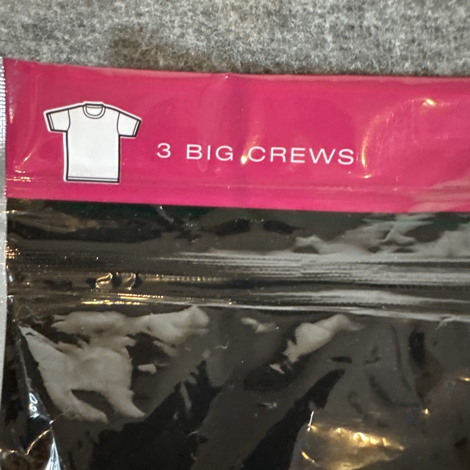 Fruit Of the Loom Undershirts T-Shirt 3-pk Big Man Crew Neck 2XB White NEW gallery
