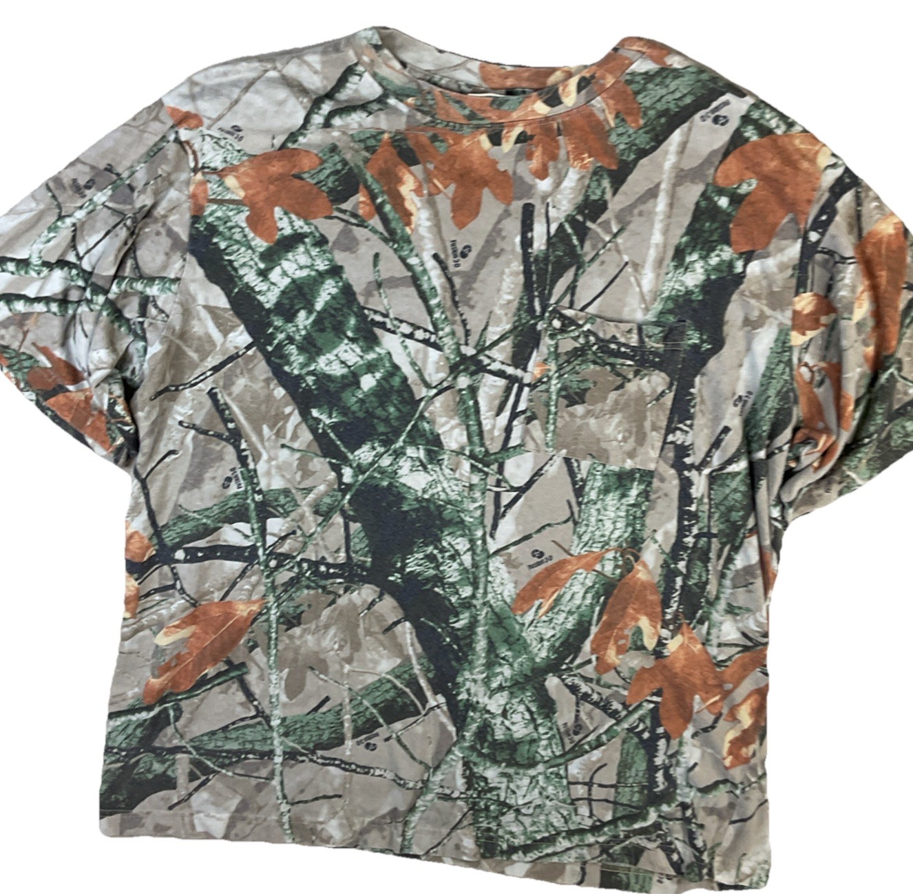 Outfitters Ridge Shirt Pocket Tee Men Sz XL Fusion 3D Camo Outdoor Hunting gallery