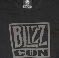 Y2K BlizzCon 2011 Anaheim black tee size L brand new with jinx tag!
