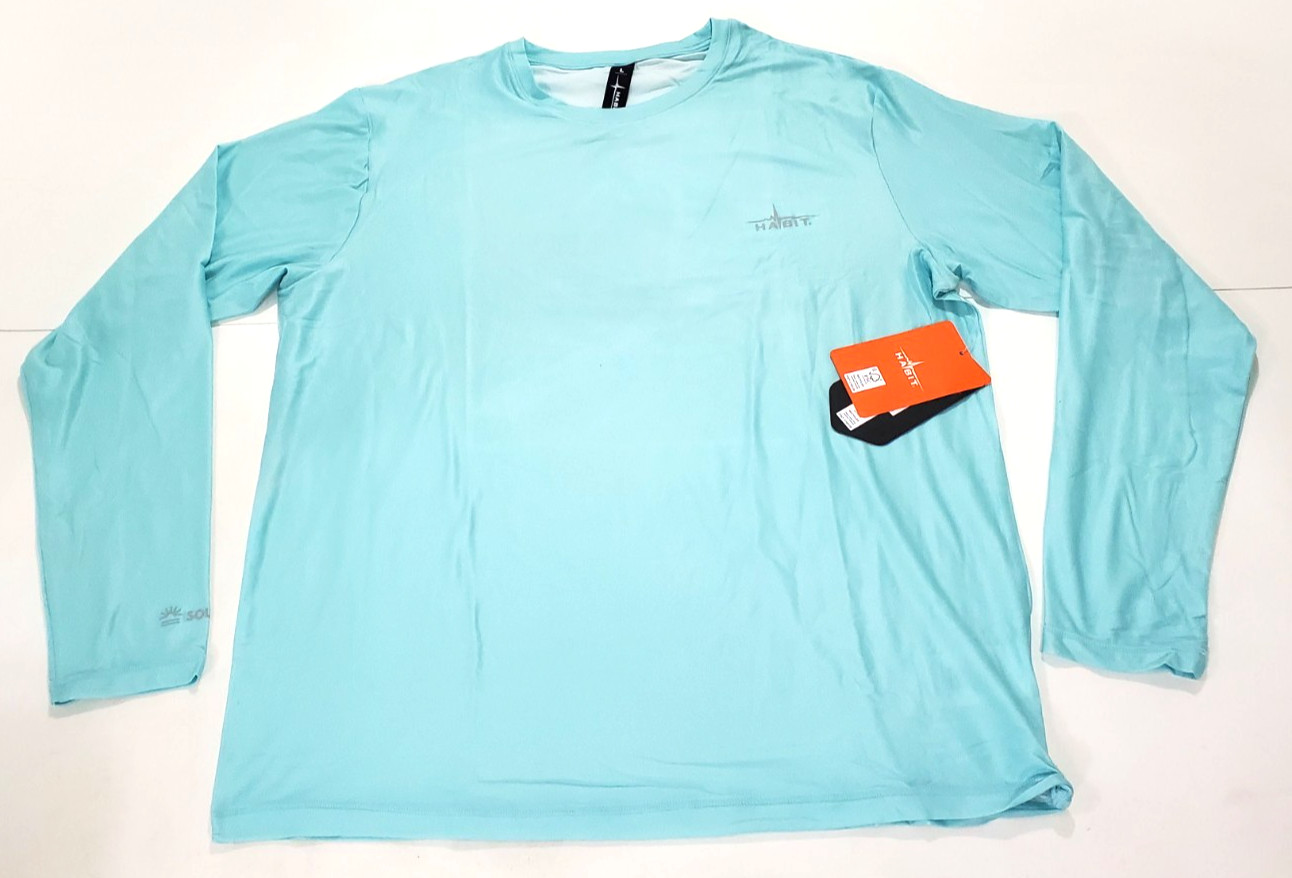 Habit Crooked Elm Graphic Tee Shirt Mens L Blue Long Sleeve NWT gallery