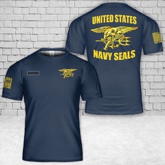 Custom Name US Navy Seals T-Shirt Best Gift For Dad