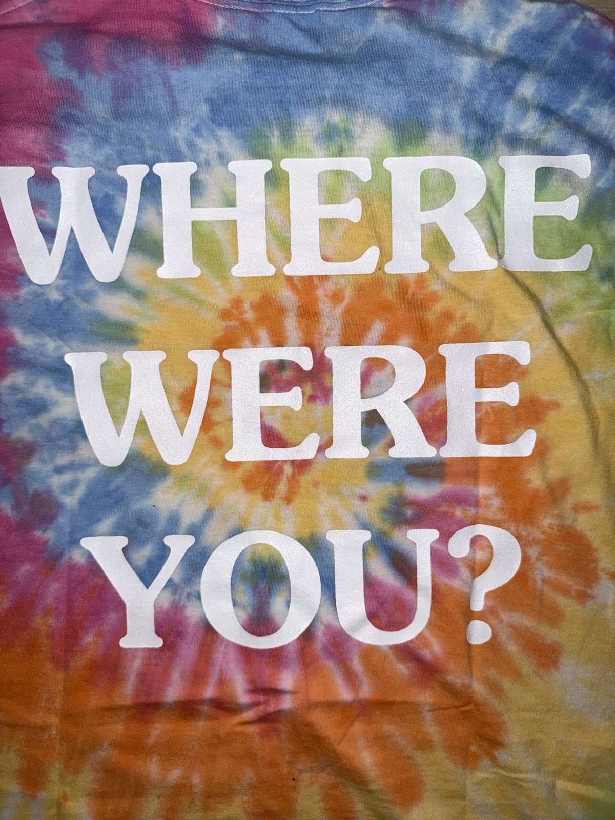Travis Scott Astroworld Where Were You Tie Dye Shirt 2018 gallery