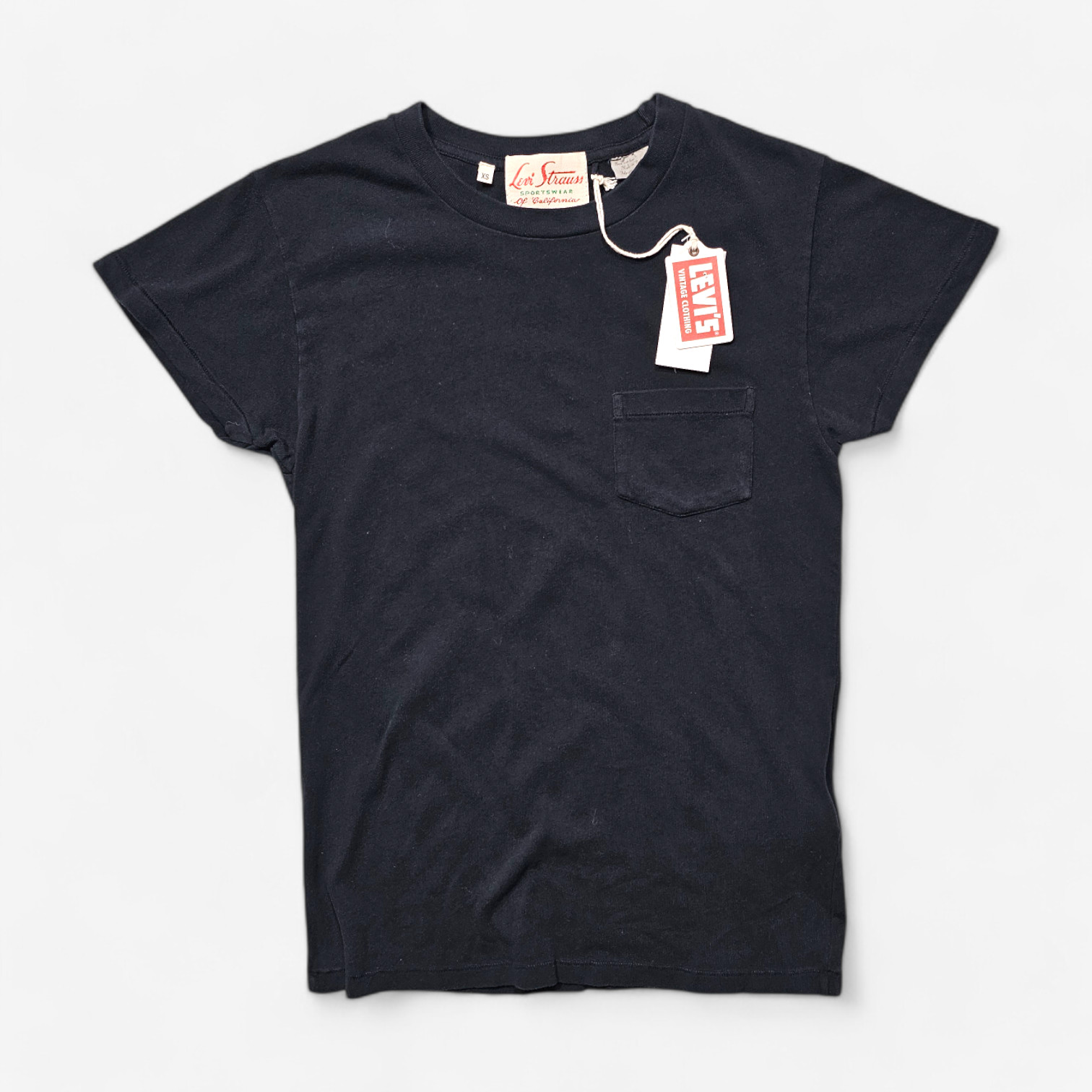 NWT LVC Levi's Vintage Clothing 1950s Sportswear Tee Black XS gallery