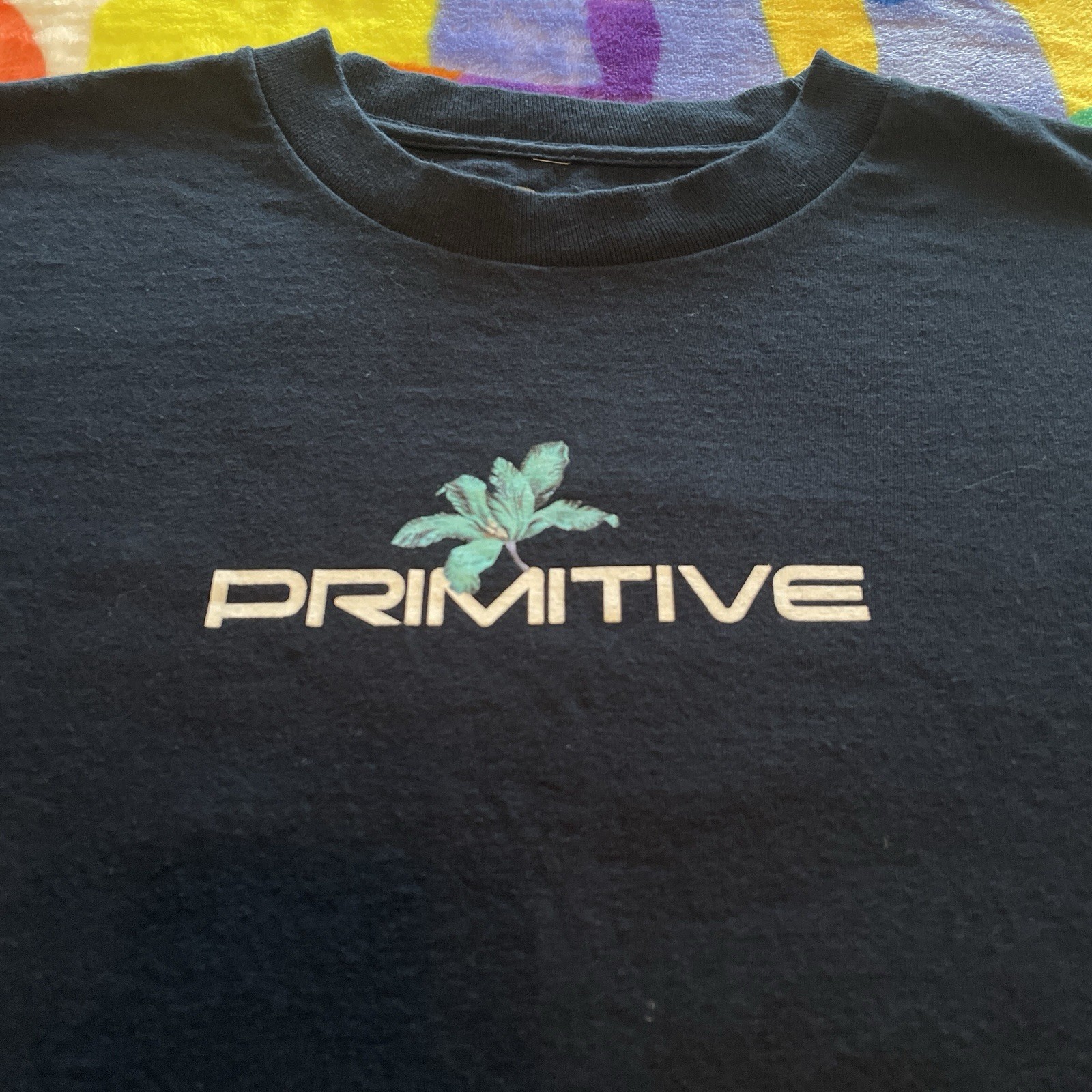 Primitive Apparel T-Shirt Men’s Medium Black Skateboarding Streetwear Floral Art gallery