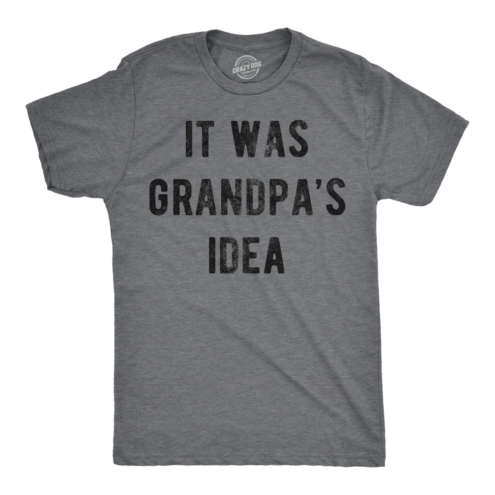 Mens Funny T Shirts It Was Grandpas Idea Sarcastic Fathers Day Tee for Men gallery
