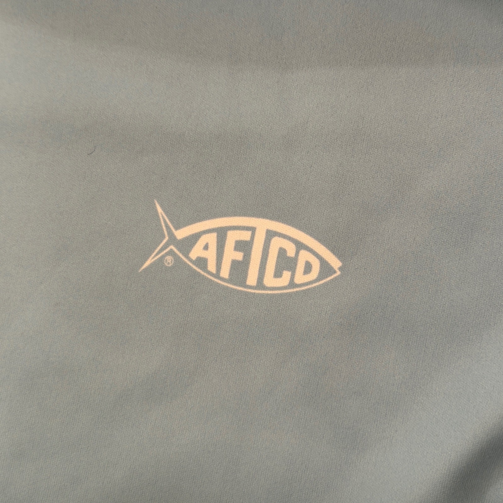AFTCO Mens Blue Long Sleeve Fishing Performance Shirt Medium Graphic Logo Tee gallery