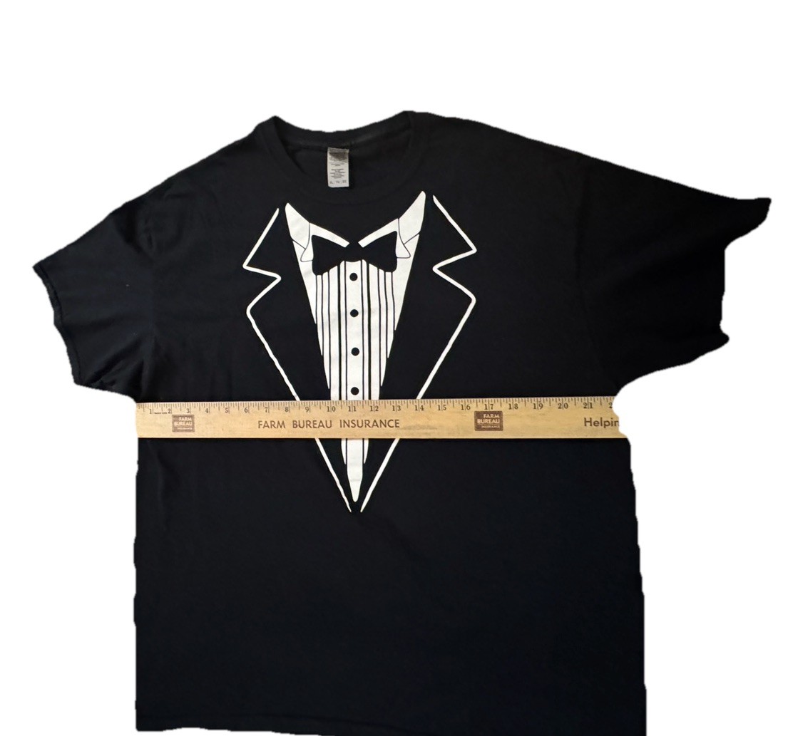 Tuxedo Bowtie Formal Funny Classy Casual Mens T-shirt Size XL gallery