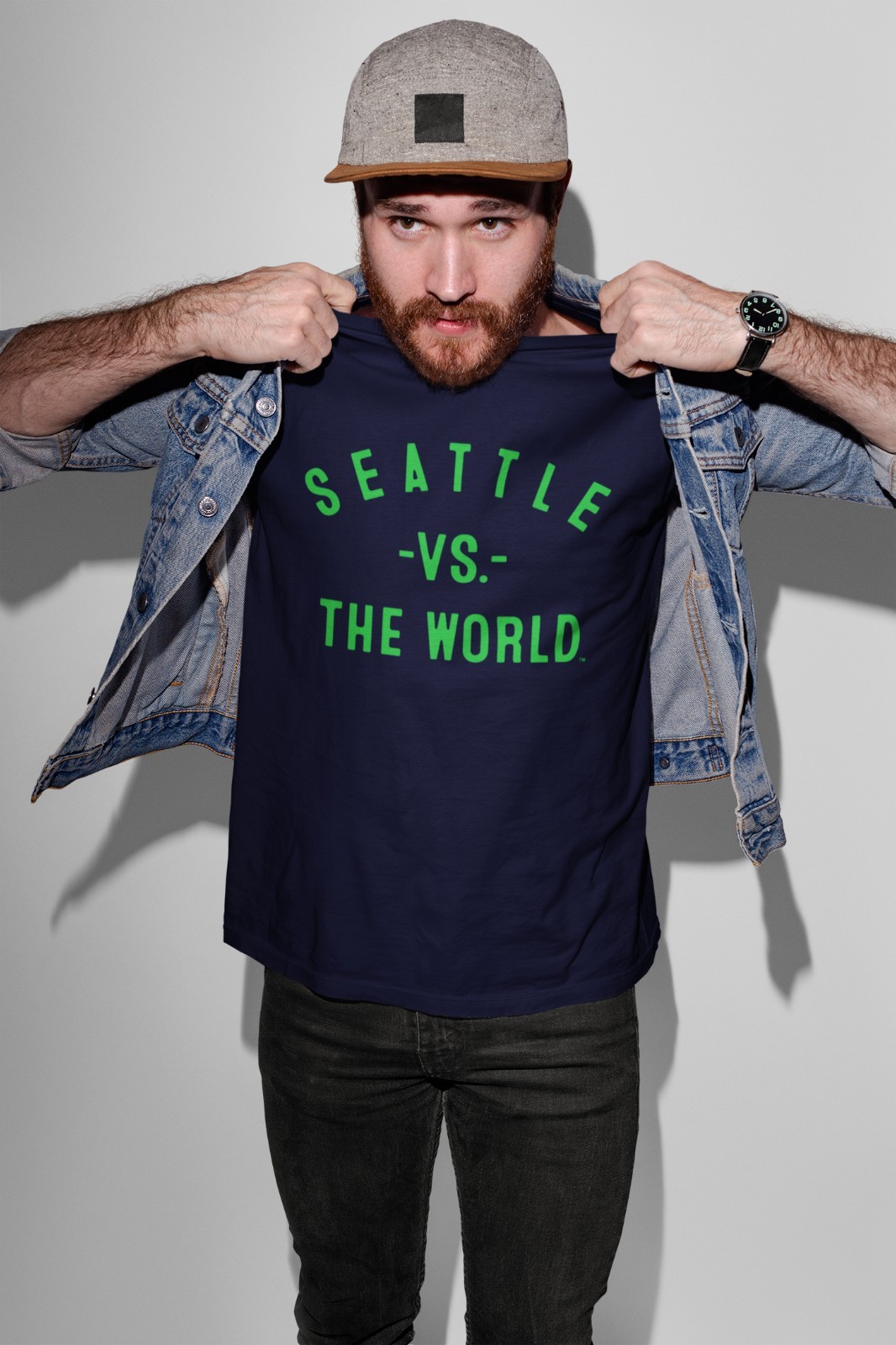Seattle Vs The World - Washington seahawks pride football fan Xs-6X Soft T-shirt gallery