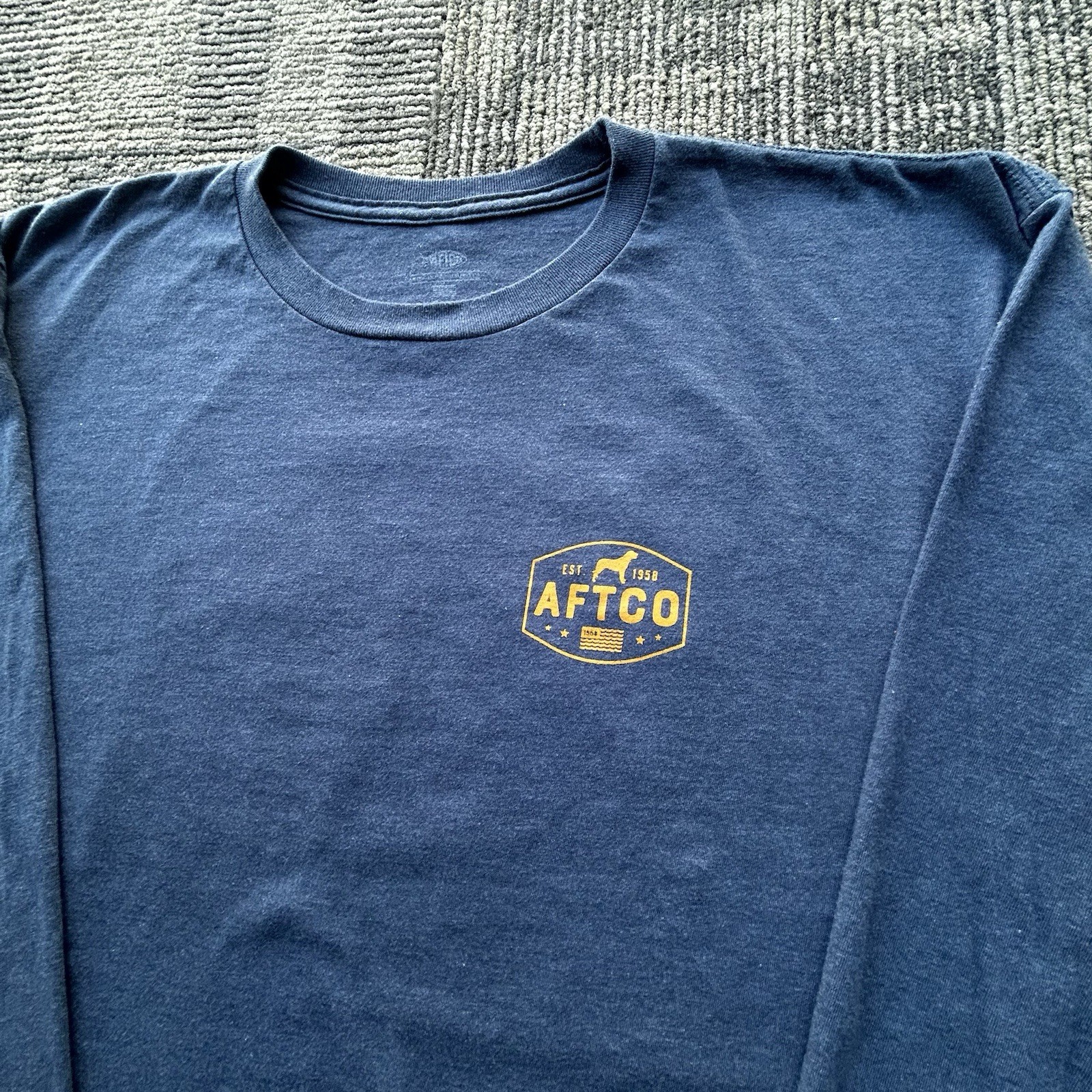 Aftco Best Friend Blue long sleeve T-shirt Mens Size XL gallery