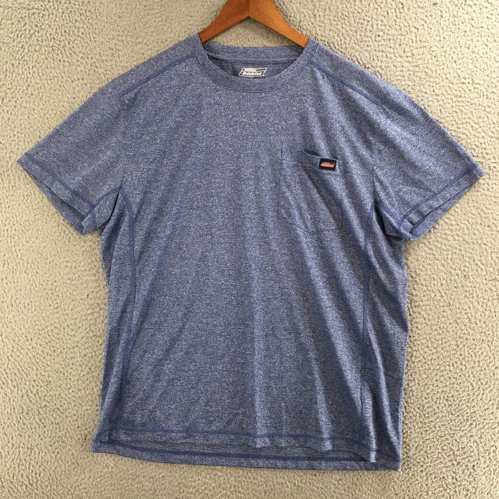 Genuine Dickies T-Shirt Mens XL Short Sleeve Crew Neck Pullover Casual Blue