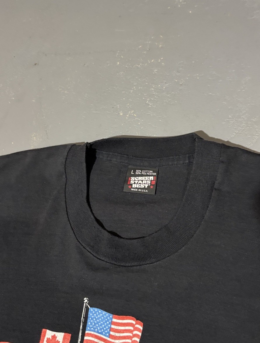 Vintage 90s Vietnam Veterans Memorial Pow Mia Black t Shirt Size Large gallery