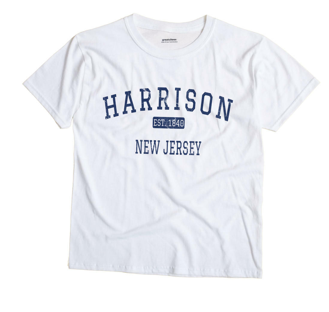 Harrison New Jersey NJ T-Shirt Hudson County EST