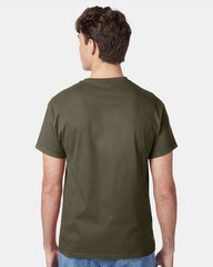 Hanes 5250 4XL 5XL Authentic Short Sleeve Men’s Cotton T-Shirt Fatigue Green