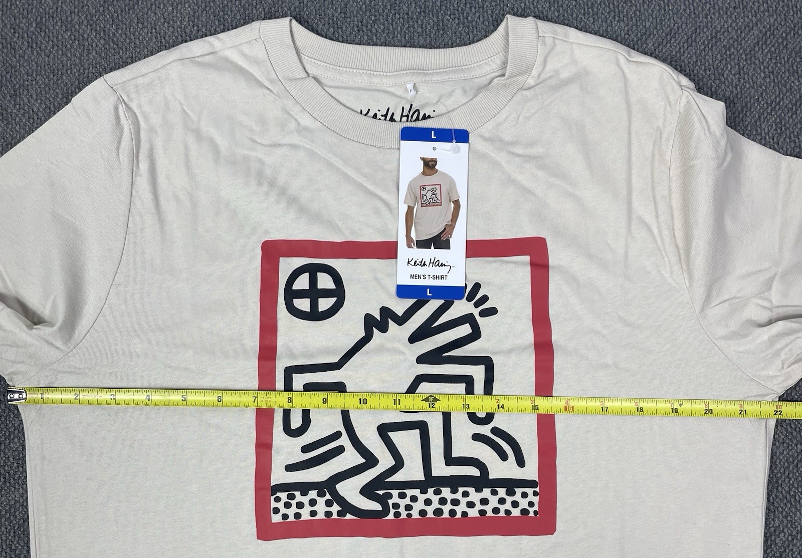 Keith Haring Men's Graphic Tee Blue/Beige/Black Pick Size S, M, L, XL, XXL NWT gallery