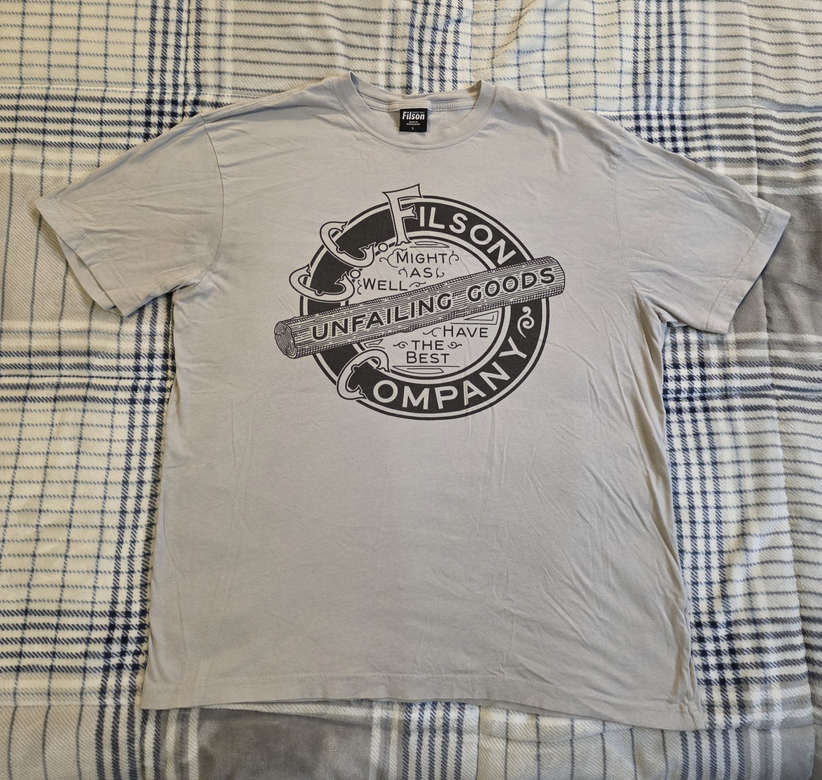 CC Filson Company Ranger Graphic T Shirt Light Gray Men’s Size Large Outdoors