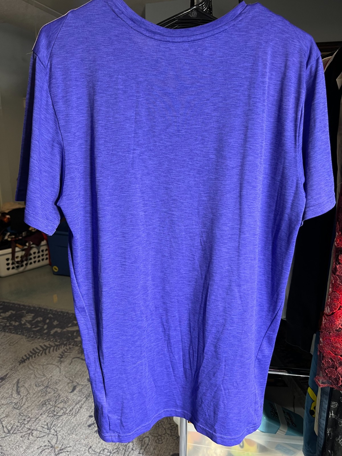 Nike Dri-FIT Deep Purple with Swoosh Logo Recycled Polyester Tee T-Shirt SZ L gallery