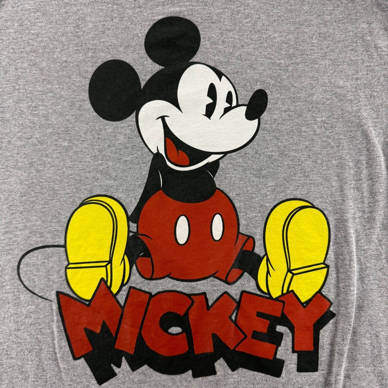 Disney Mickey Mouse T-Shirt Mens M Gray Graphic Retro Short Sleeve Disneycore gallery