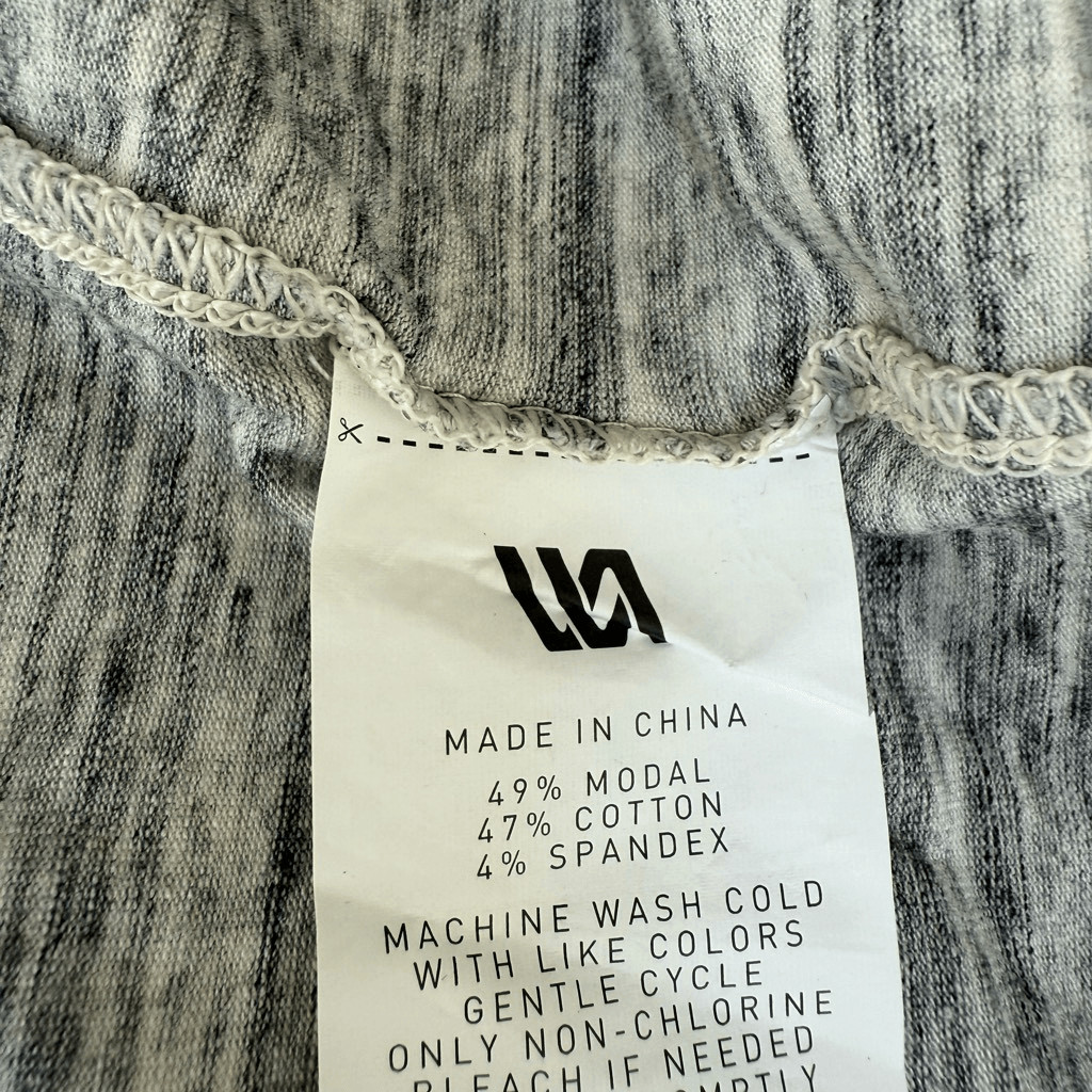 VRST men’s essential pocket silver shadow cotton marble stretch shirt size M NWT gallery