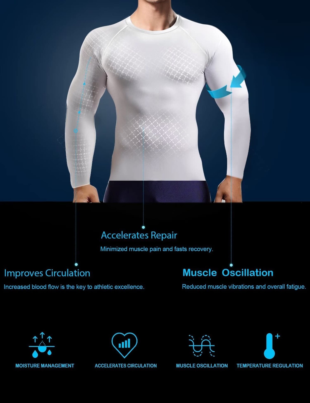 4 Pack Workout Compression Shirts Men Long/Short Sleeve Rash Guard Athletic U... gallery