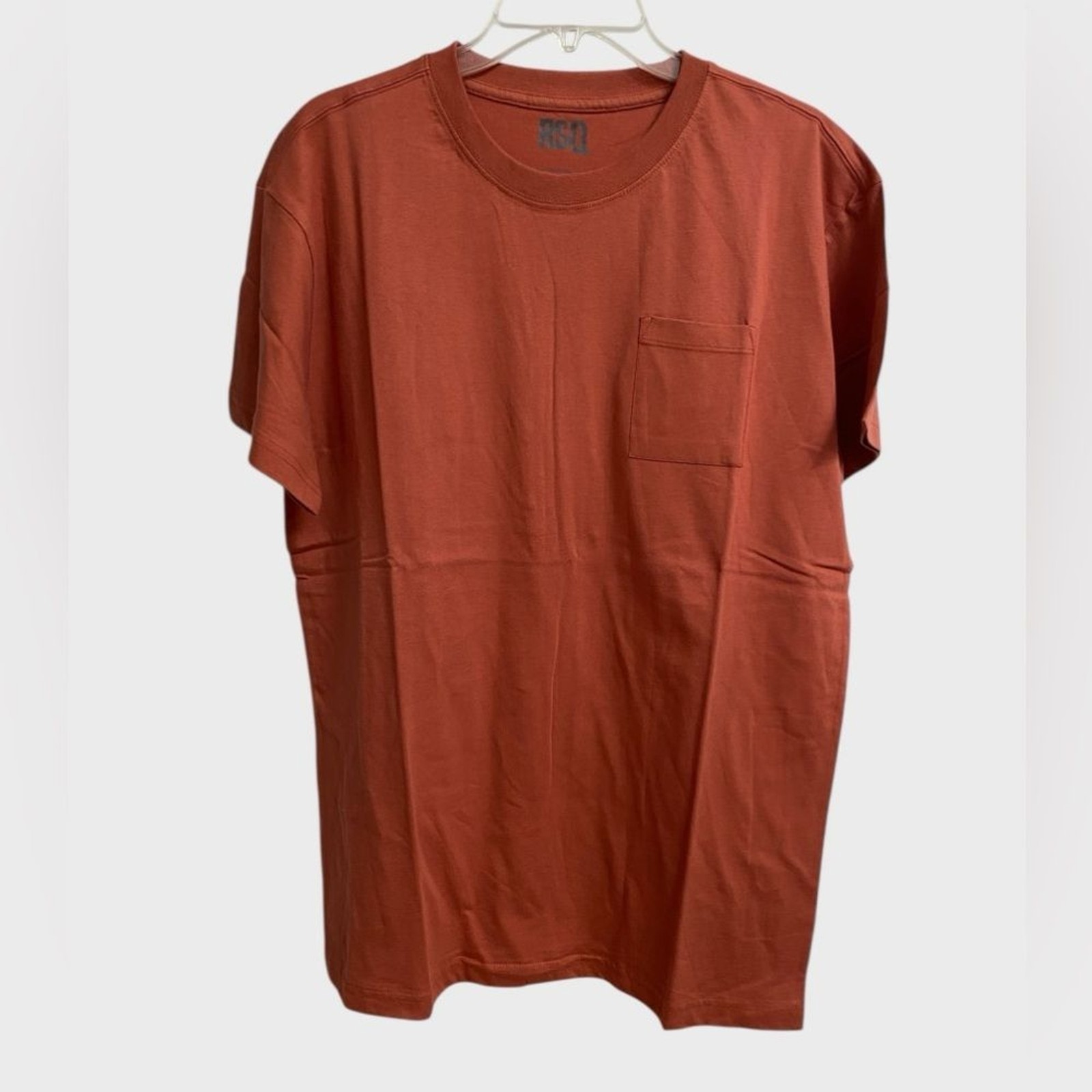 NWT Urban Outfitters RSQ Burnt Orange Pocket Tee M Soft Minimalist Unisex Casual gallery