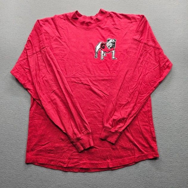 Original League Men’s Medium Red Long Sleeve Georgia Bulldogs T-Shirt