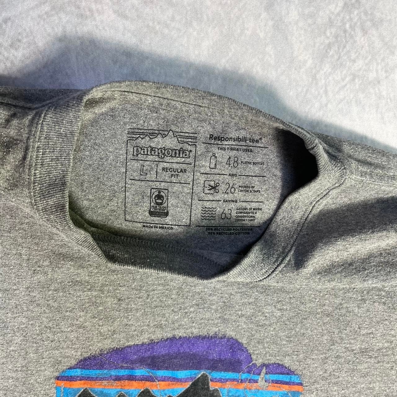 Patagonia grey graphic tee gallery
