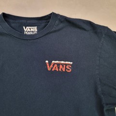 Vans Peanuts Christmas Snoopy Charlie Brown Long Sleeve Shirt Men’s Size L Navy