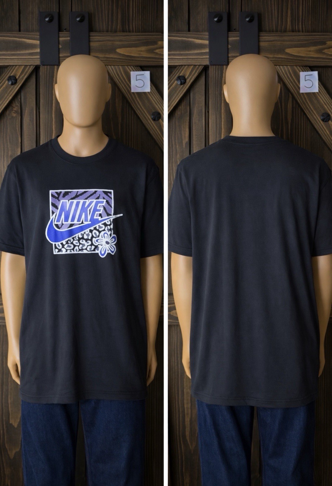 Nike The Nike Tee Black S Men’s Short Sleeve Graphic Logo T-Shirt