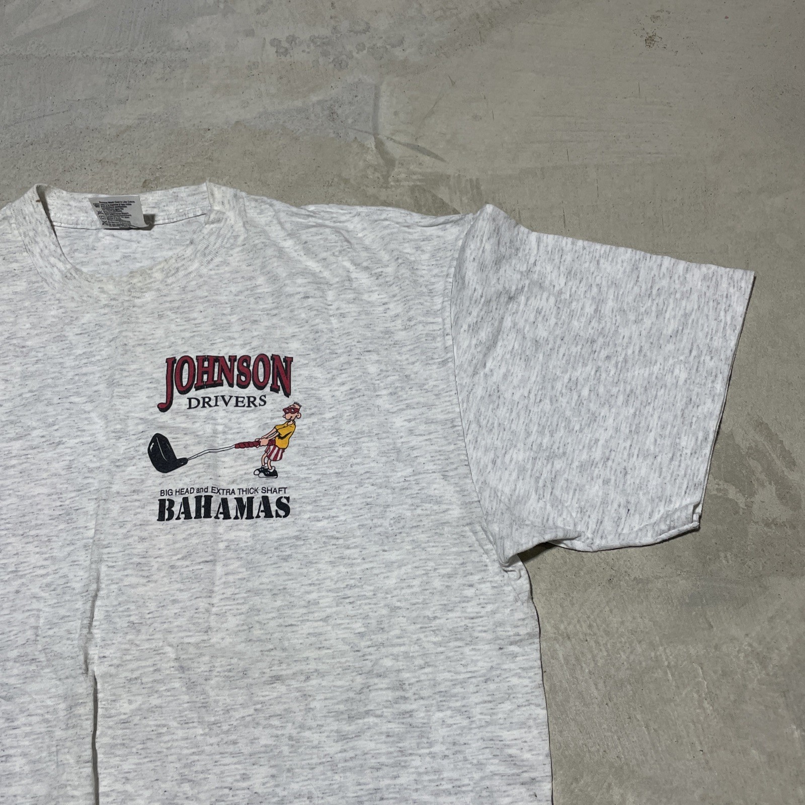 Vintage Big Johnson Drivers Golf Tee Single Stitch 90s T Shirt SZ XL Bahamas gallery