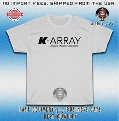New K-ARRAY Unique Audio Solution Logo Men’s T-Shirt American Size S-5XL Tees