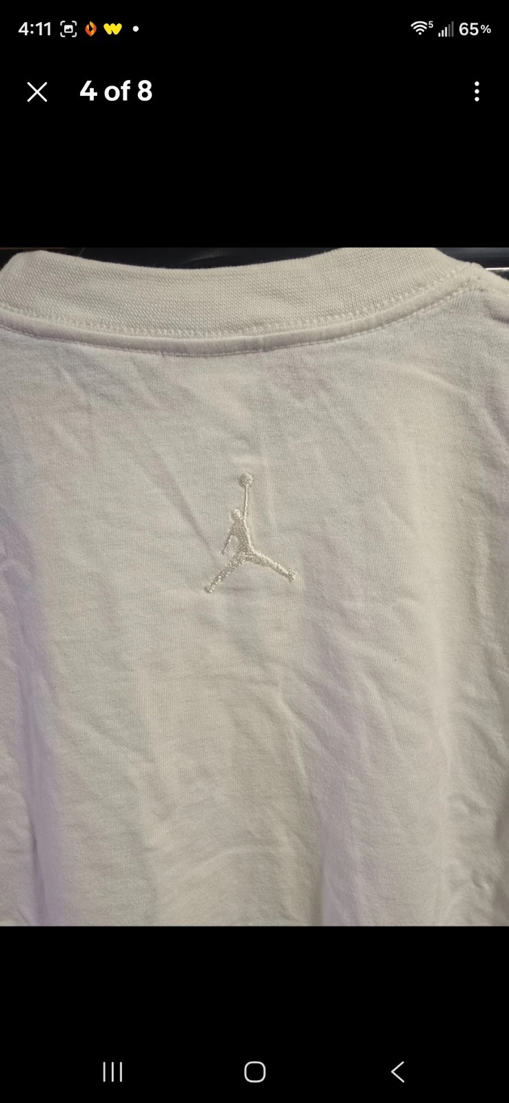2005 Jordan XX 20th Anniversary Tee L Embroidered Logo DS Sealed NWT Vintage gallery