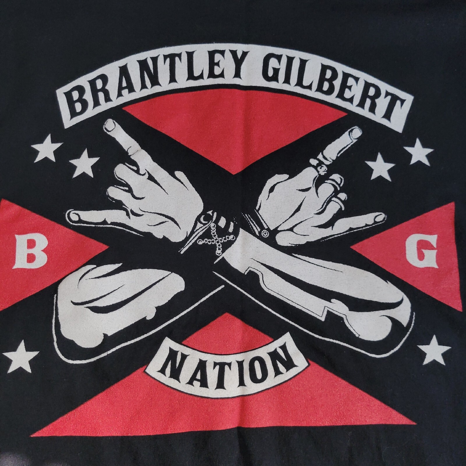 Brantley Gilbert Nation Stone Cold Country Short Sleeve T-Shirt Size Small Black gallery